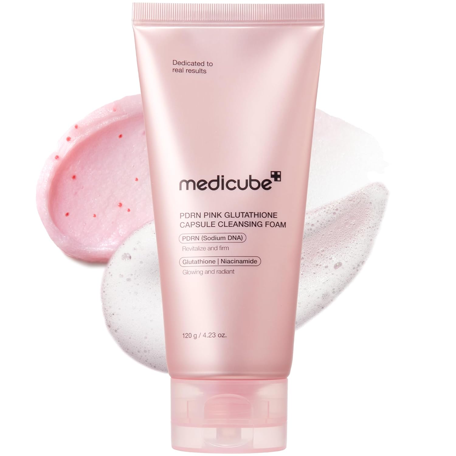medicube PDRN Pink Glutathione Capsule Cleansing Foam 120g | Korean Skincare