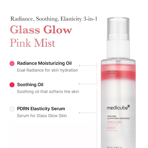 medicube Salmon DNA PDRN Pink Glutathione Spray Serum 100ml | Korean Skincare