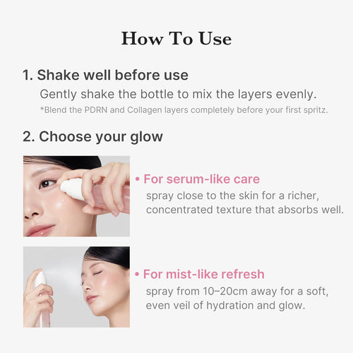 medicube Pink PDRN Collagen Jelly Mist Serum 100ml | Korean Skincare