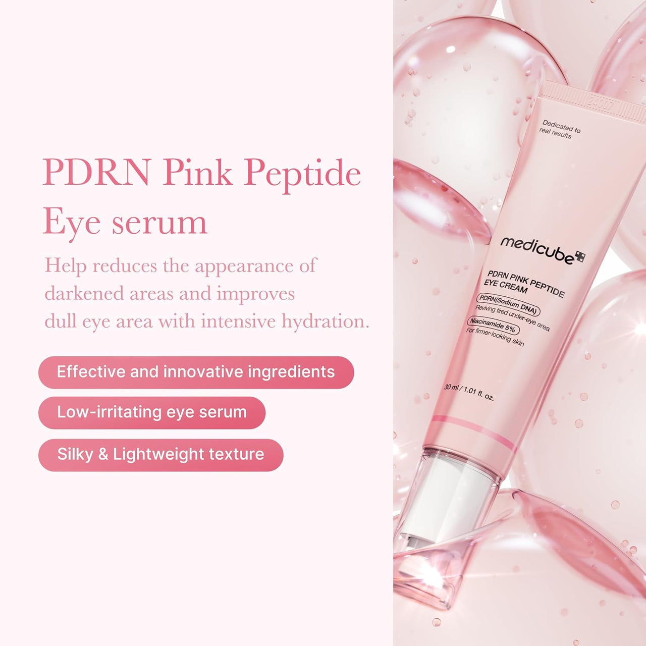 medicube PDRN Pink Peptide Eye Cream 30ml | Korean Skincare