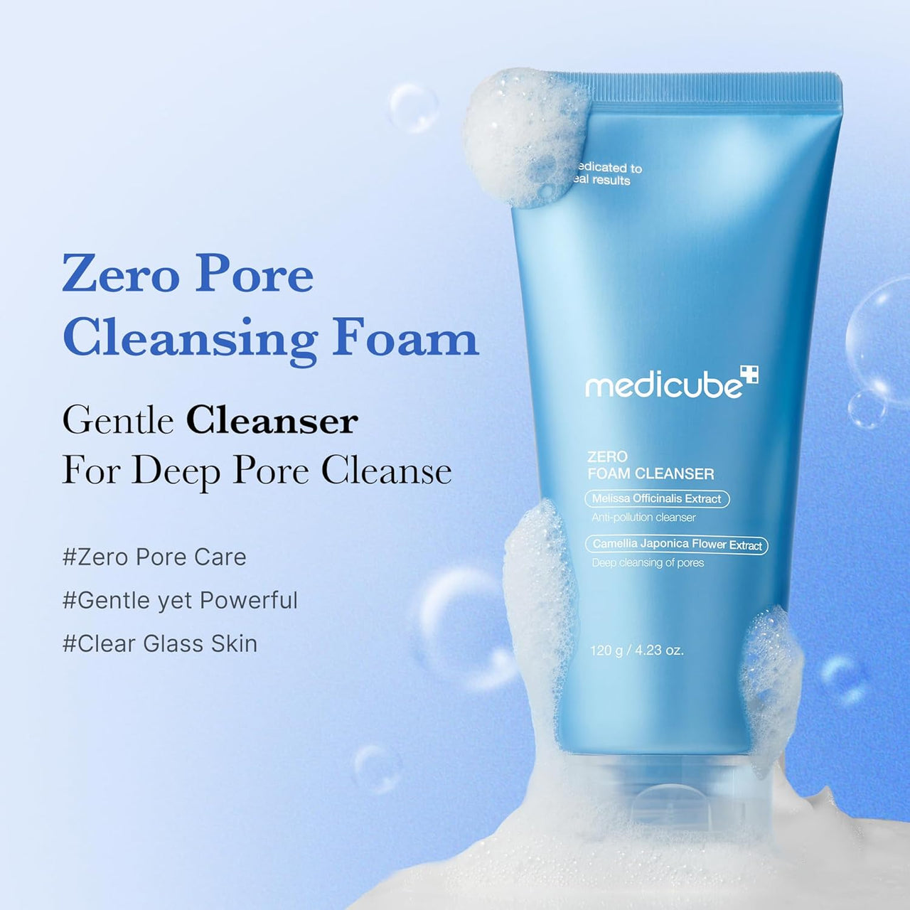 medicube Zero Foam Cleanser 120g | Pore & Excess Oil Care | Korean Skincare