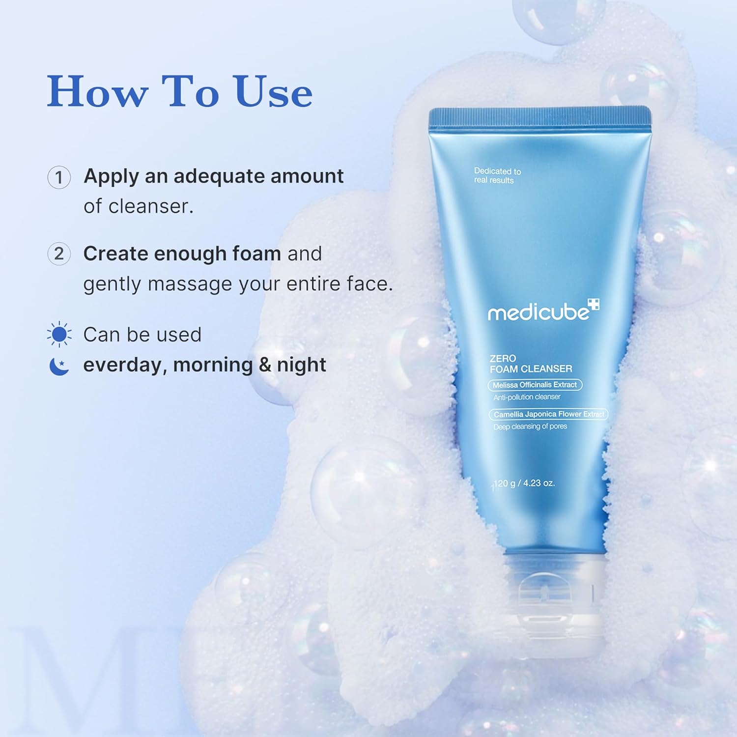 medicube Zero Foam Cleanser 120g | Pore & Excess Oil Care | Korean Skincare