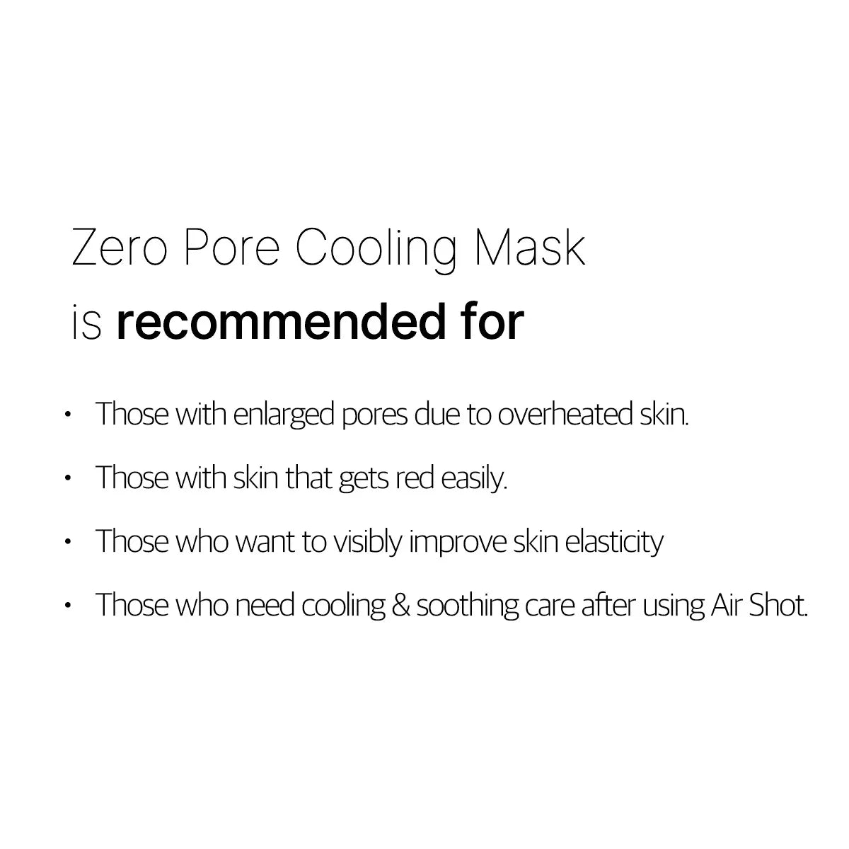 medicube Zero Pore Cooling Mask 27g | Korean Skincare