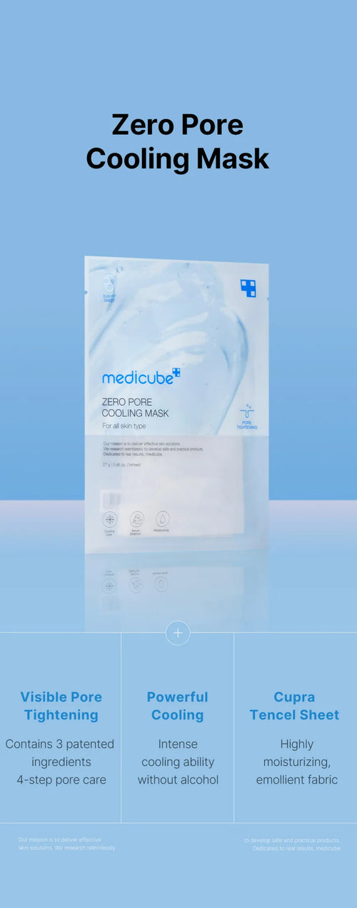 medicube Zero Pore Cooling Mask 27g | Korean Skincare