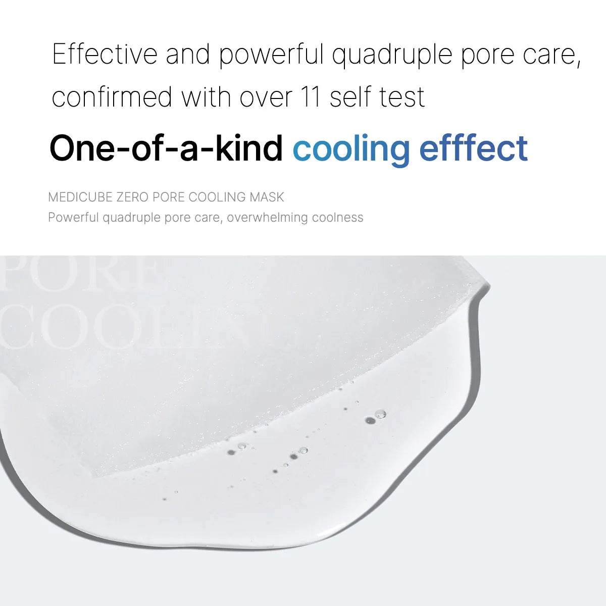 medicube Zero Pore Cooling Mask 27g | Korean Skincare