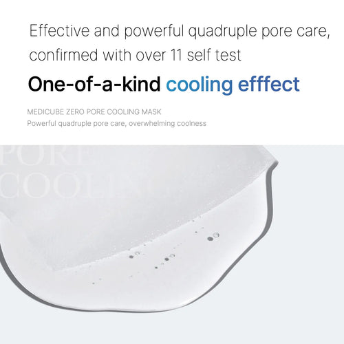 medicube Zero Pore Cooling Mask 27g | Korean Skincare