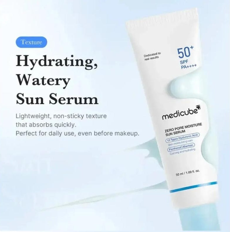 medicube Zero Pore Hydrating Sun Serum SPF50+ PA++++ 50ml | Korean Suncare
