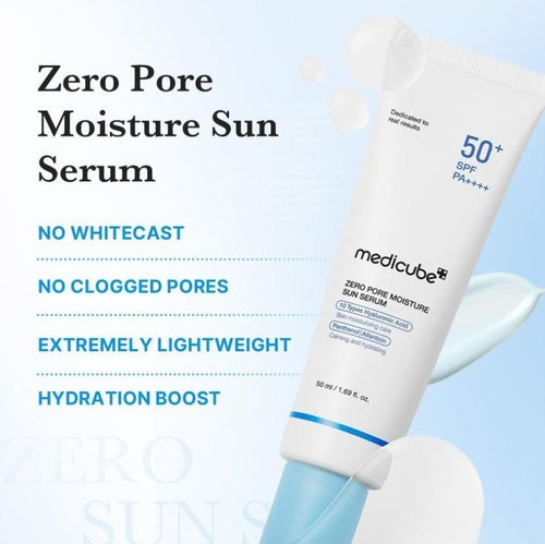 medicube Zero Pore Hydrating Sun Serum SPF50+ PA++++ 50ml | Korean Suncare