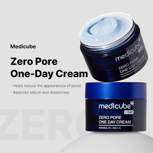medicube Zero Pore One-Day Cream 50ml | Pore & Oily Skin Moisturizer | Korean Skincare