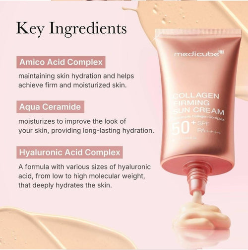 medicube Collagen Firming Sun Cream SPF50+ PA++++ 50ml | Korean Suncare