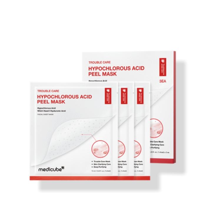 medicube Hypochlorous Acid Peel Mask 13ml | Korean Skincare (3 Sheets)