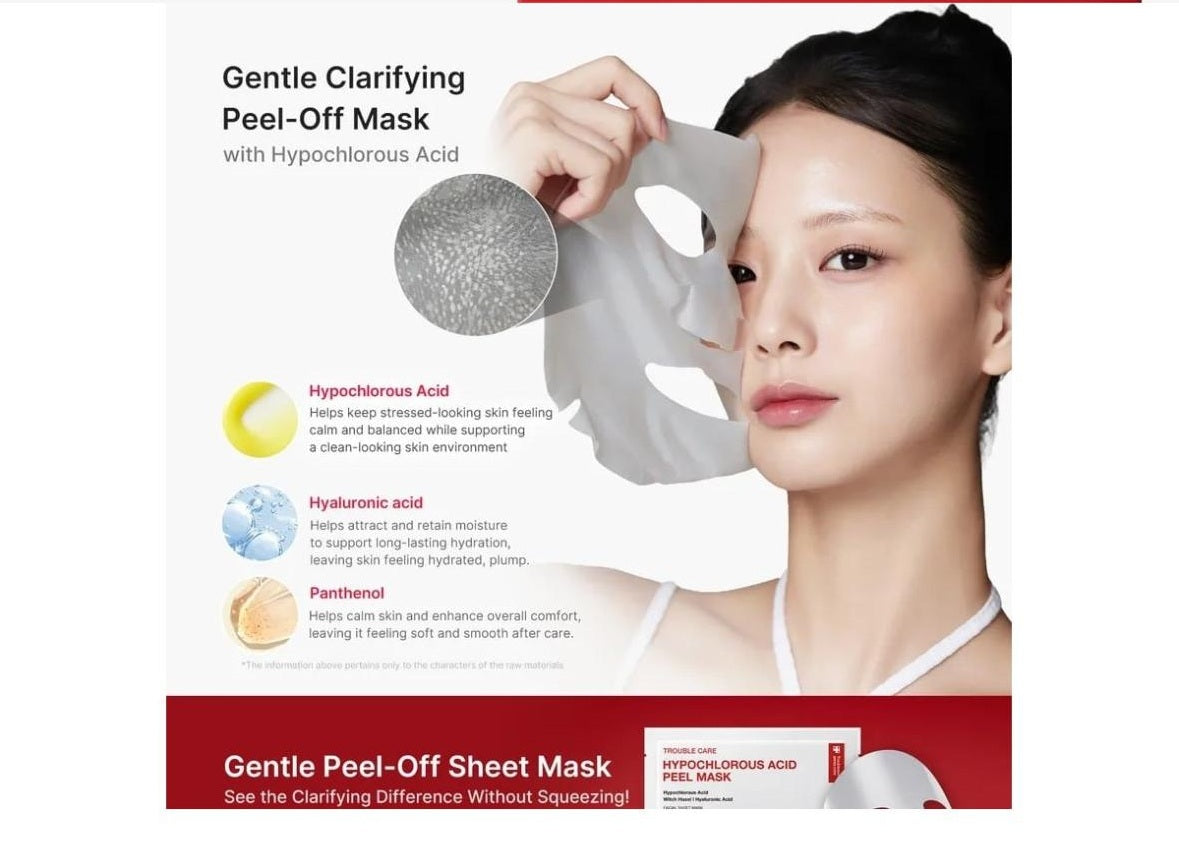 medicube Hypochlorous Acid Peel Mask 13ml | Korean Skincare (3 Sheets)