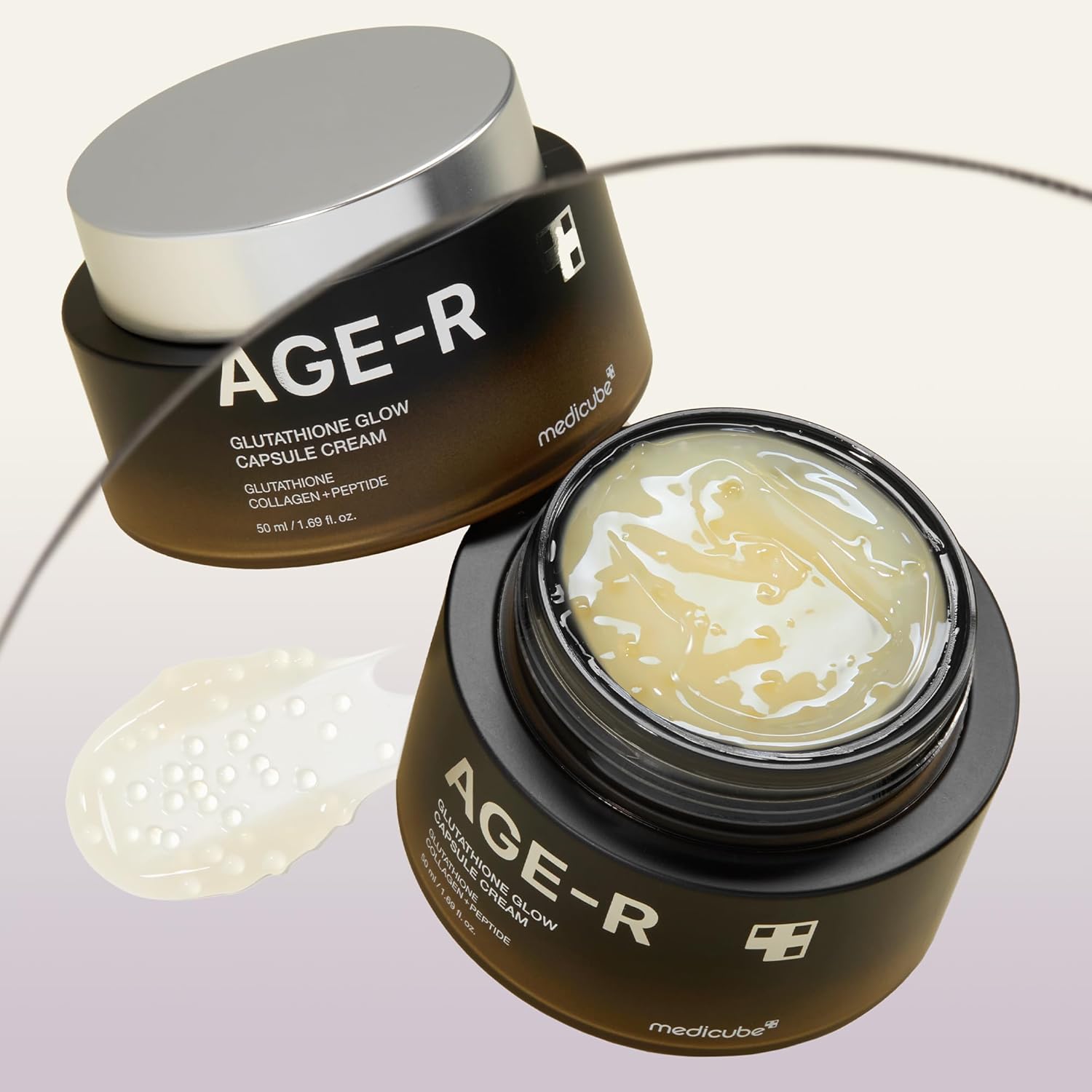medicube AGE-R Glutathione Glow Capsule Facial Cream 50ml,Korean Skin Care