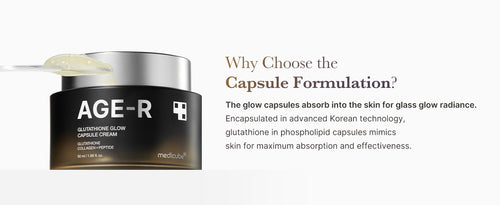 medicube AGE-R Glutathione Glow Capsule Facial Cream 50ml,Korean Skin Care