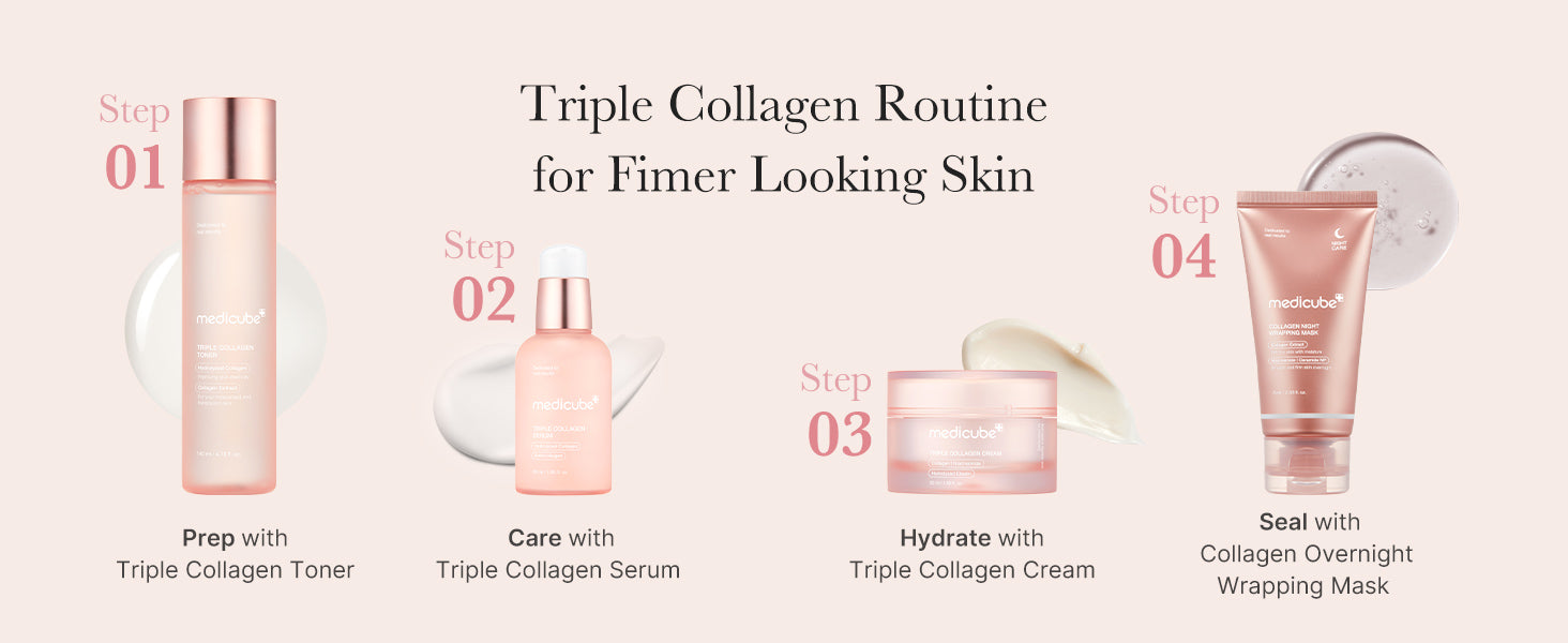 medicube Triple Collagen Toner 140ml, Korean Skin Care