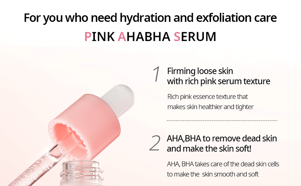 NACIFIC Pink AHA BHA Face Serum 50ml，Korean Skin care