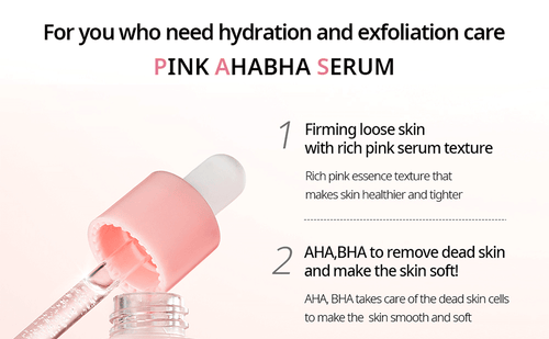 NACIFIC Pink AHA BHA Face Serum 50ml，Korean Skin care