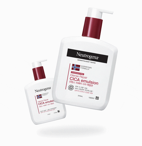 Neutrogena Organic Korean Intense Repair Cica Emulsion Fragrance Free 310ml | Korean Skin Care