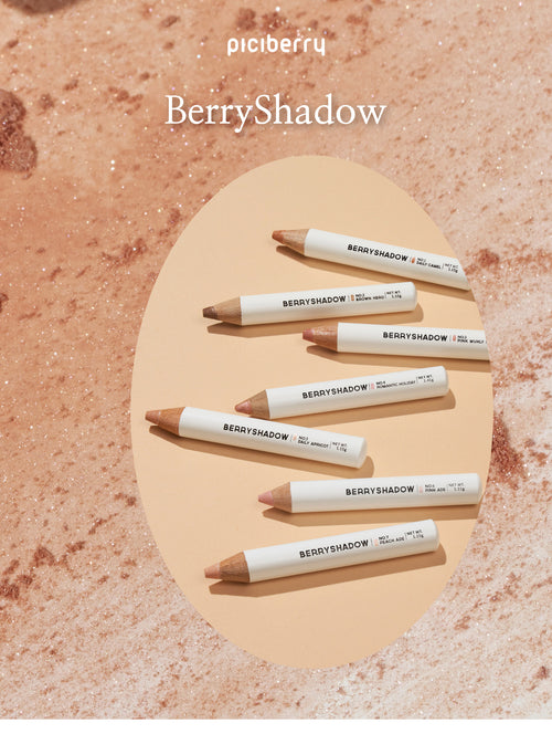 piciberry Berry Shadow 1.15g ,Sharpener Included,Korean Makeup