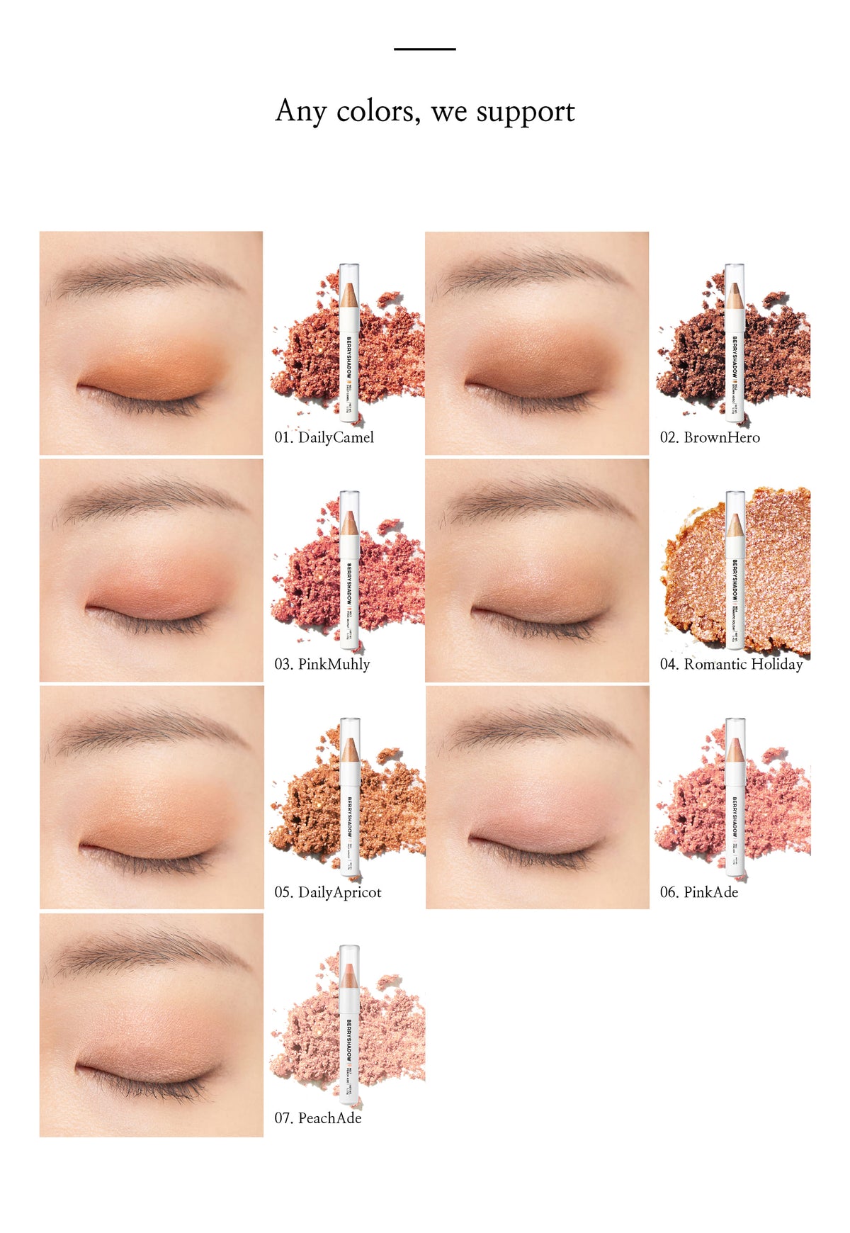 piciberry Berry Shadow 1.15g ,Sharpener Included,Korean Makeup