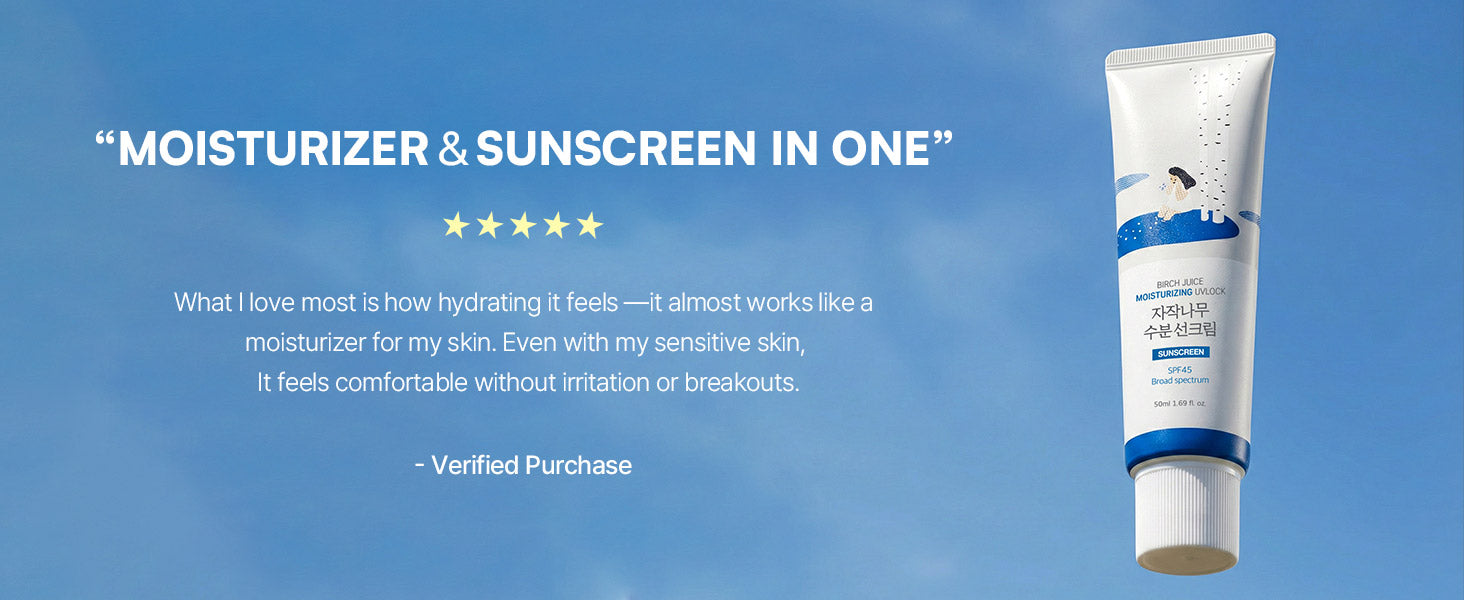 ROUND LAB Birch Juice Moisturizing UV LOCK SPF 50ml,Korean Skin Care