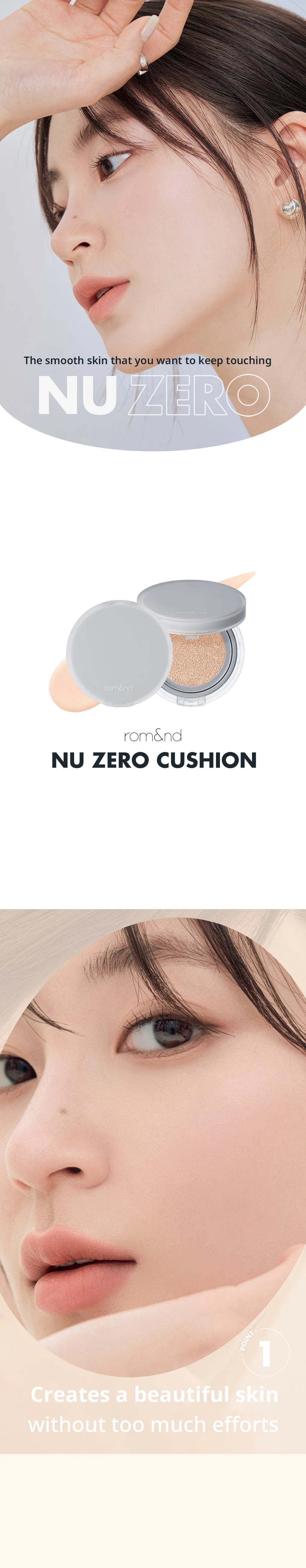 Rom&nd Nu Zero Cushion 15g, Korean Makeup