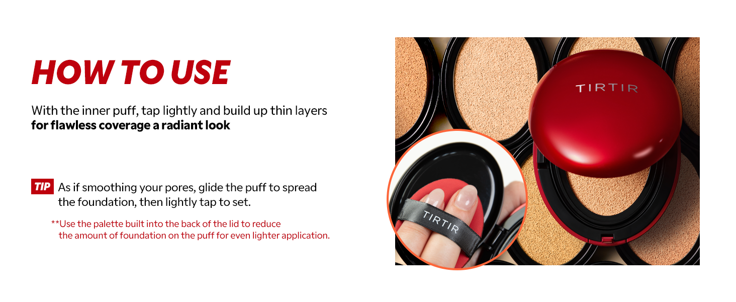 TIRTIR Mask Fit Red Cushion Foundation 18g| Korean Makeup