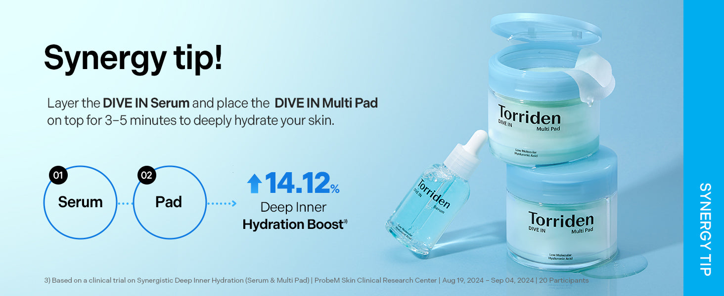 Torriden DIVE-IN Hyaluronic Acid Serum 50ml | Korean Glass Skin Hydrating Serum