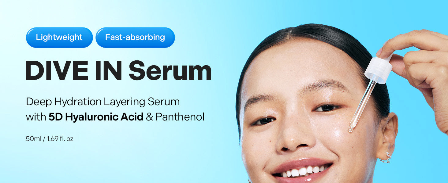 Torriden DIVE-IN Hyaluronic Acid Serum 50ml | Korean Glass Skin Hydrating Serum
