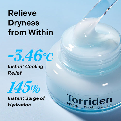 Torriden DIVE IN Hyaluronic Acid Soothing Cream 100ml (3.38 fl. oz) |Korean Skin Care