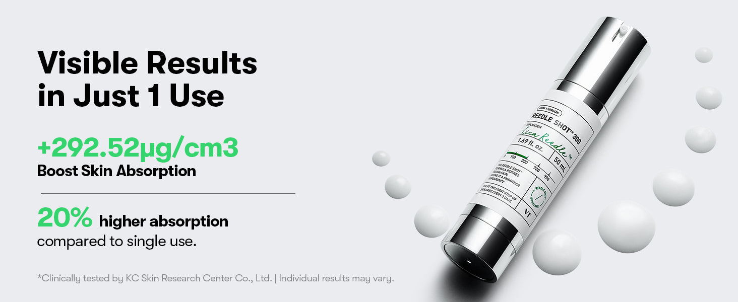 VT CICA Reedle Shot 300 50ml, Korean Skin Care