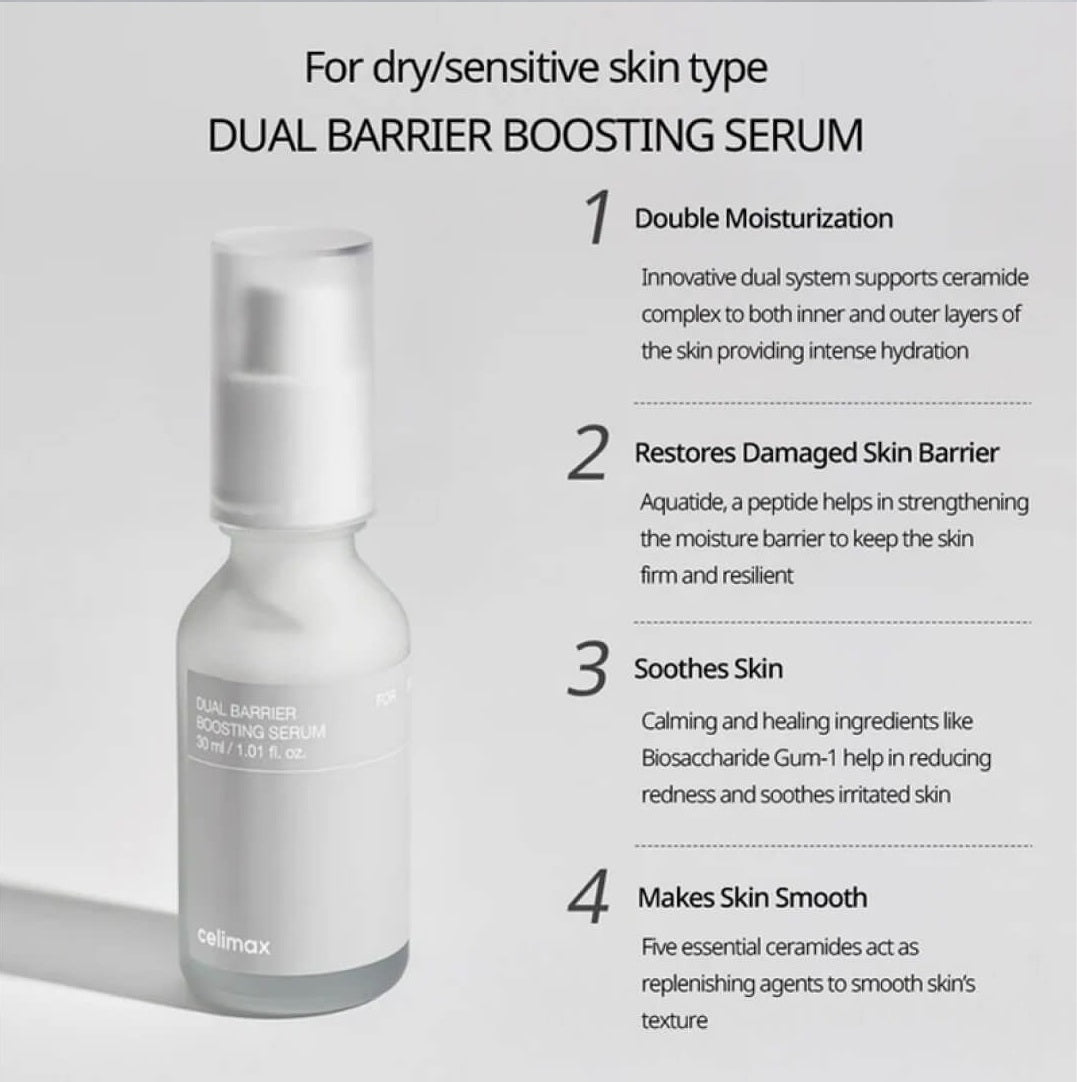 celimax Dual Barrier Skin Boosting Serum 30ml