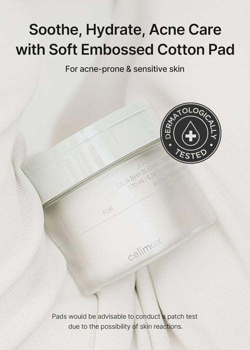 celimax Ji.Woo.Gae CICA BHA Blemish Toner Pad 60 Pads