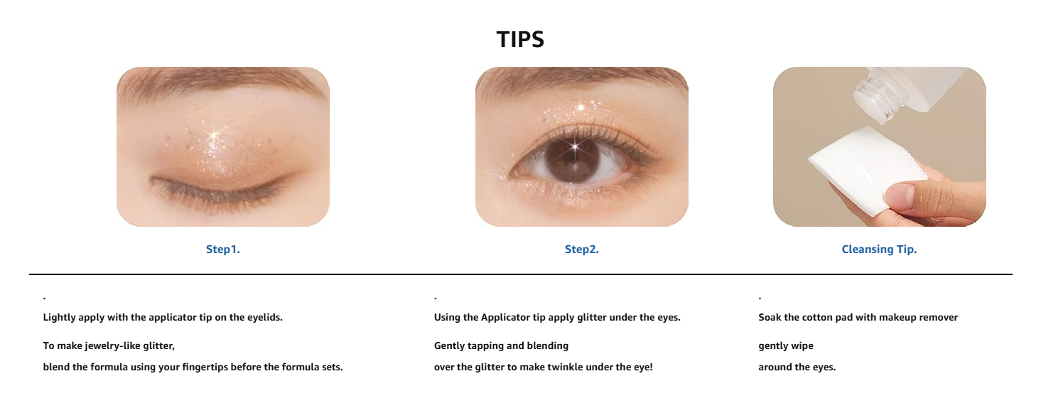 dasique Starlit Jewel Liquid Glitter 1.8g | Korean Makeup