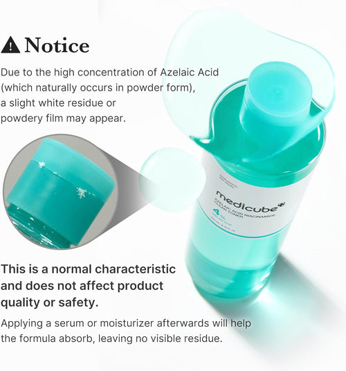 medicube Azelaic Acid Niacinamide Clear Toner 250ml, Korean Skin Care