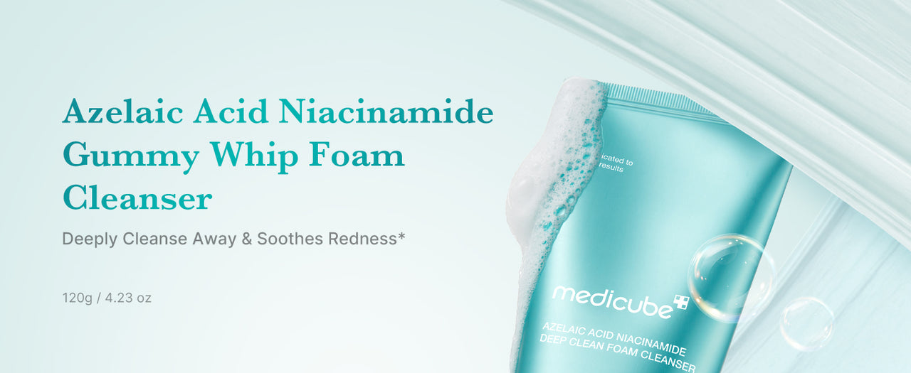 medicube Azelaic Acid Niacinamide Deep Clean Foam Cleanser 120g | Korean Skin Care
