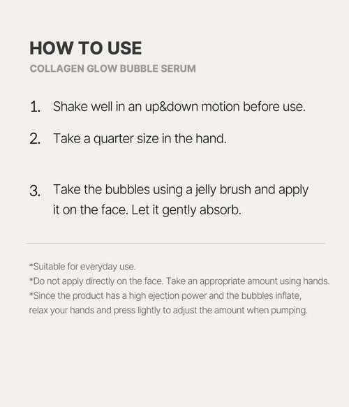 medicube Collagen Glow Bubble Serum 100ml | Korean Skincare