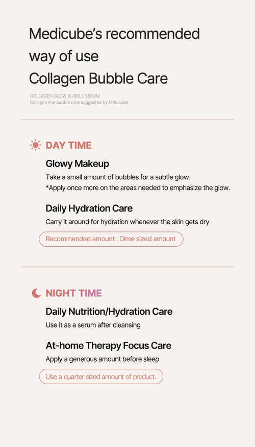medicube Collagen Glow Bubble Serum 100ml | Korean Skincare