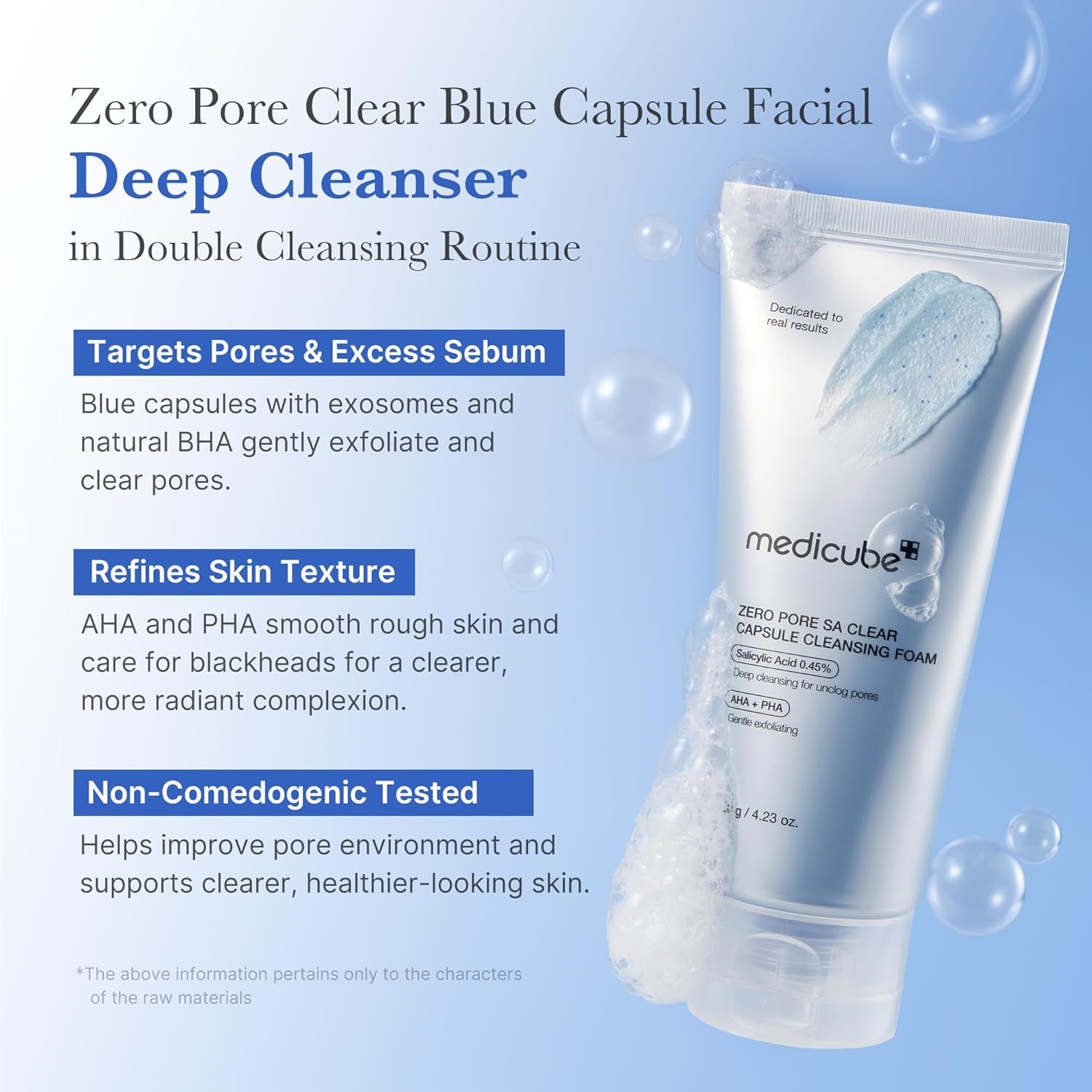 medicube Zero Pore Capsule Cleansing Foam 120g | Korean Skincare