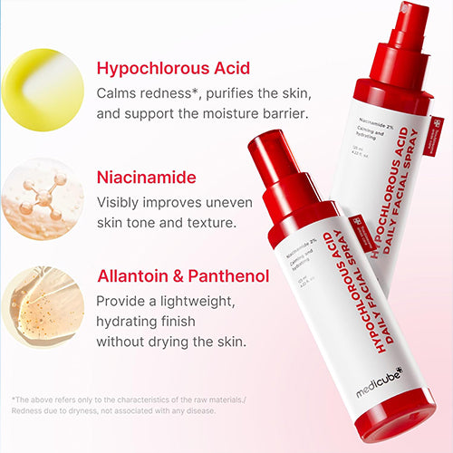 medicube Hypochlorous Acid Daily Facial Spray 125ml, Korean Skin Care