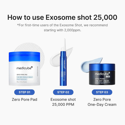 medicube Exosome Shot Zero 25,000 PPM Spicule Facial Serum 13ml | Korean Skincare