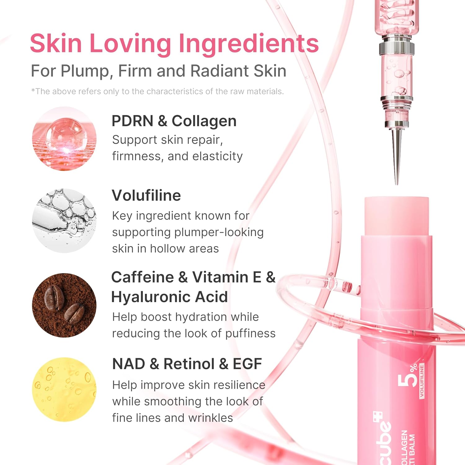 medicube PDRN Pink Collagen Volume Multi Balm 10g | Face & Body Balm Stick | Korean Skincare