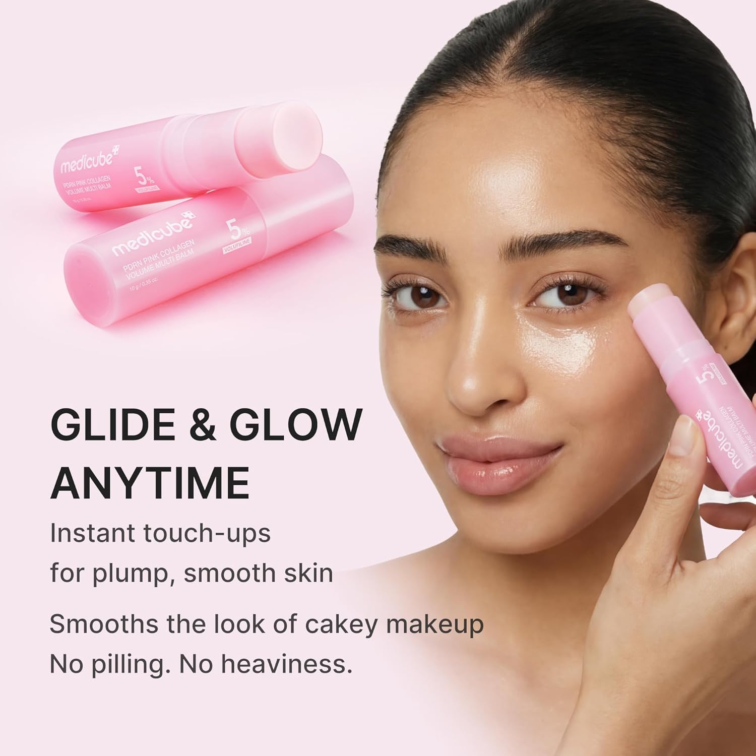 medicube PDRN Pink Collagen Volume Multi Balm 10g | Face & Body Balm Stick | Korean Skincare