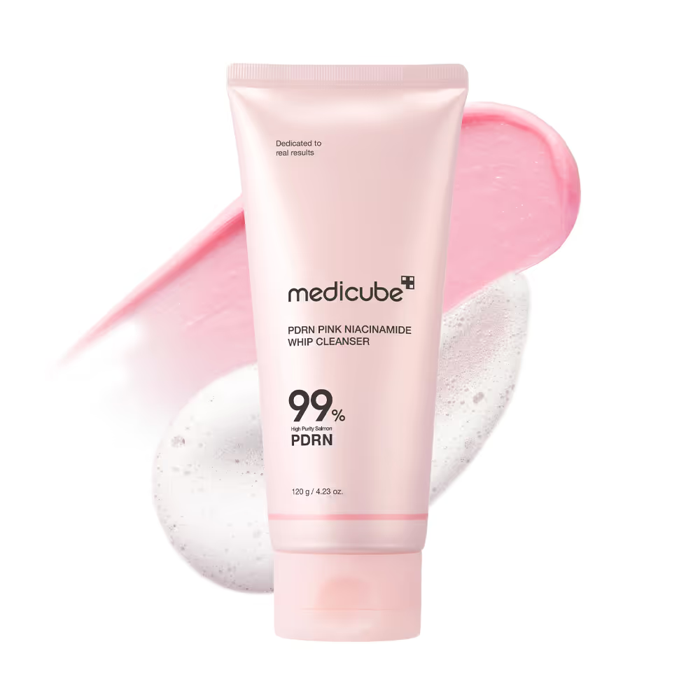 medicube PDRN Pink Niacinamide Whip Cleanser 120g | Korean Skin Care