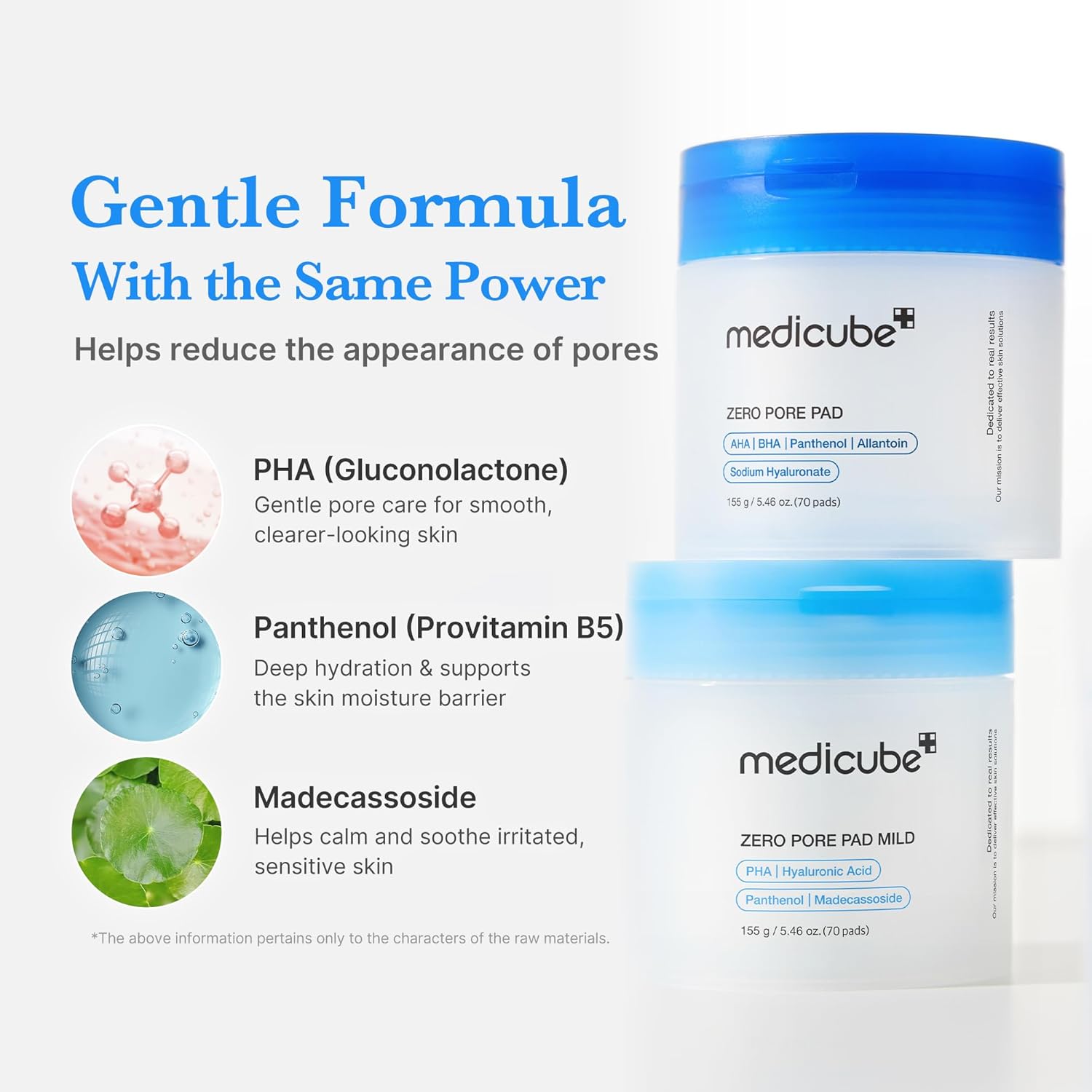 medicube Zero Pore Pad Mild 2.0 | Gentle Exfoliating Korean Skincare