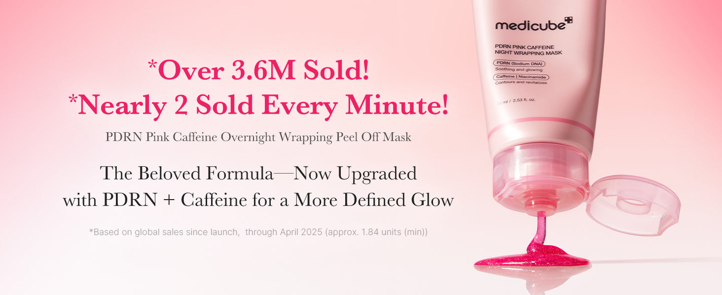 medicube Wrapping Mask PDRN Caffeine Overnight Peel Off Mask 75ml | Korean Skin Care