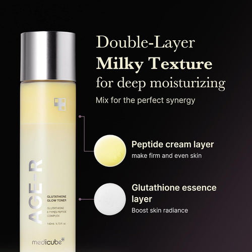 medicube Age-R Glutathione Glow Milky Toner 140ml | Korean Skin Care