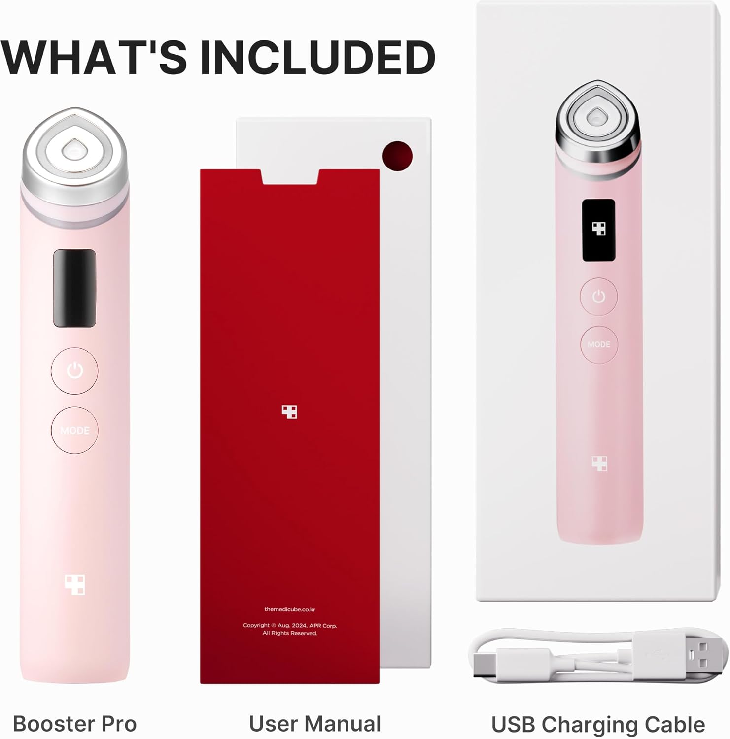 medicube Booster Pro | 6-in-1 Real Glass Glow Beauty Massager | Korean Skin Care