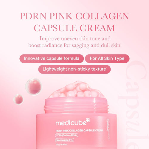 medicube Capsule Cream with Salmon DNA PDRN Pink Collagen 55g | Korean Skin Care