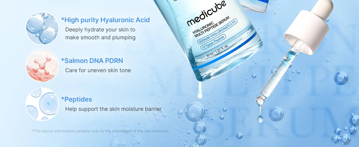 medicube Hyaluronic Multi Peptide Serum 30ml, Korean Skin Care